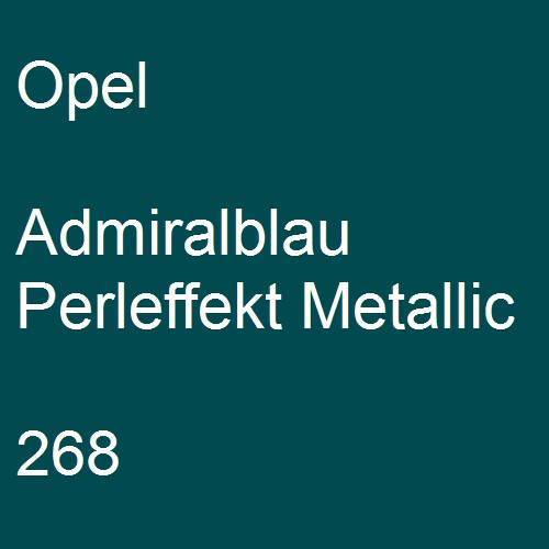 Opel, Admiralblau Perleffekt Metallic, 268.